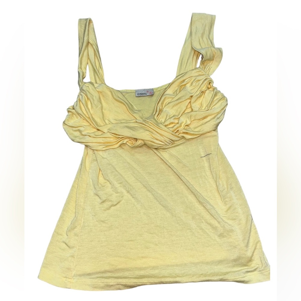 vintage fun yellow blouse